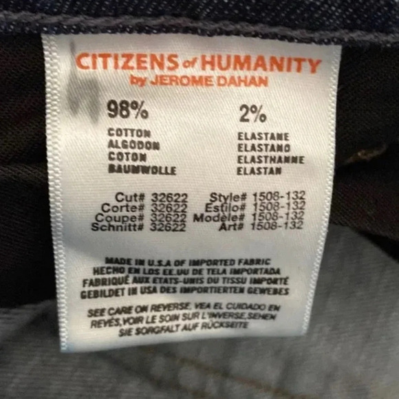 Citizens of humanity low rise slim straight jeans 25 - Picture 4 of 8